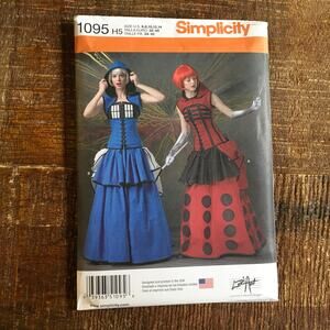 Simplicity Costume Pattern - Blue and Red Designs